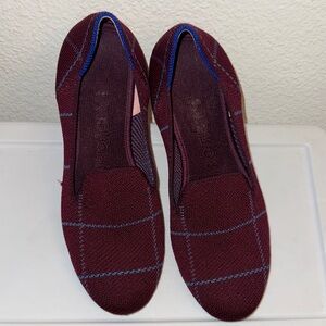 Rothy’s Burgundy Plaid Slip-On Women's Loafers